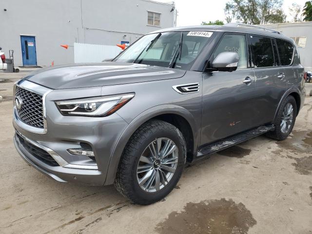 JN8AZ2AF6M9719753 - 2021 INFINITI QX80 LUXE GRAY photo 1