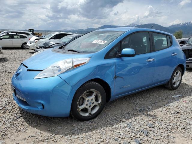 1N4AZ0CPXDC409670 - 2013 NISSAN LEAF S BLUE photo 1