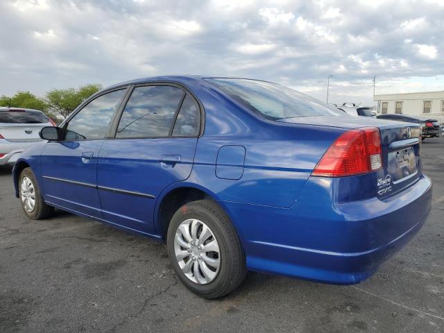 2HGES16314H576254 - 2004 HONDA CIVIC DX VP BLUE photo 2