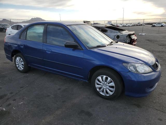 2HGES16314H576254 - 2004 HONDA CIVIC DX VP BLUE photo 4