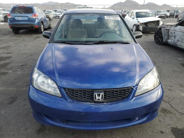 2HGES16314H576254 - 2004 HONDA CIVIC DX VP BLUE photo 5