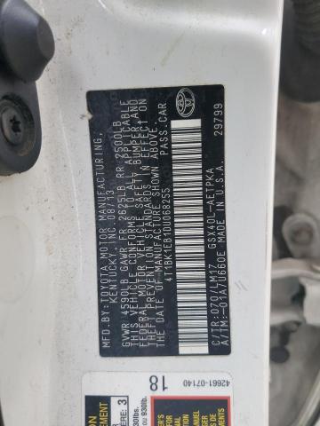 4T1BK1EB1DU068255 - 2013 TOYOTA AVALON BASE 白色 照片 12