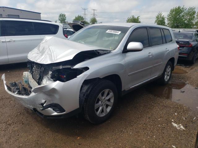 5TDZK3EH0DS092909 - 2013 TOYOTA HIGHLANDER BASE SILVER photo 1