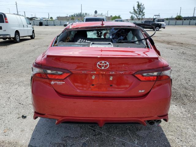 4T1T11AK4PU092437 - 2023 TOYOTA CAMRY SE NIGHT SHADE RED photo 6