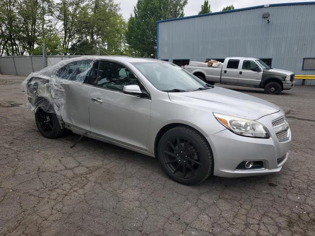 1G11H5SA3DF225959 - 2013 CHEVROLET MALIBU LTZ SILVER photo 4