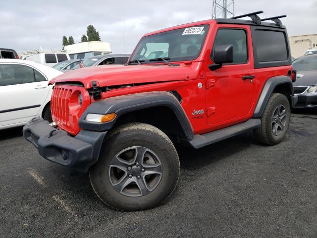 1C4GJXAG3KW571627 - 2019 JEEP WRANGLER SPORT RED photo 1