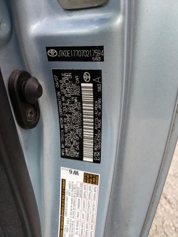 JTKDE177070217594 - 2007 TOYOTA SCION TC 青色 照片 12