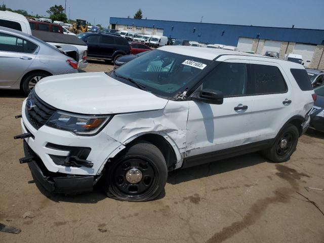 1FM5K8AR7JGC95453 - 2018 FORD EXPLORER POLICE INTERCEPTOR WHITE photo 1