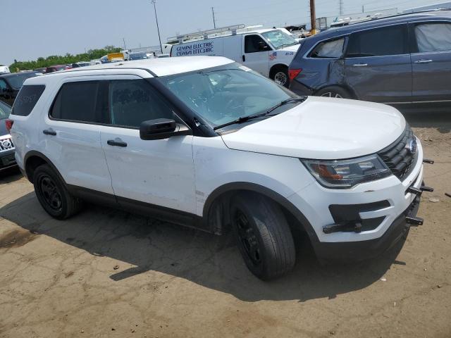 1FM5K8AR7JGC95453 - 2018 FORD EXPLORER POLICE INTERCEPTOR WHITE photo 4