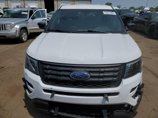 1FM5K8AR7JGC95453 - 2018 FORD EXPLORER POLICE INTERCEPTOR WHITE photo 5