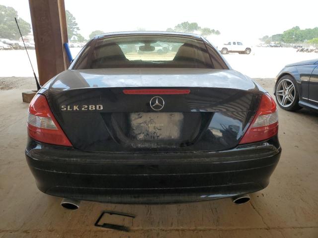 WDBWK54F57F145511 - 2007 MERCEDES-BENZ SLK 280 BLACK photo 6