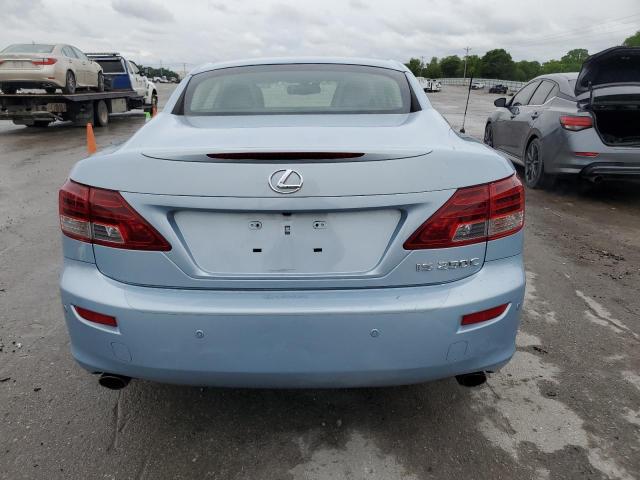 JTHFF2C21B2518528 - 2011 LEXUS IS 250 BLUE photo 6