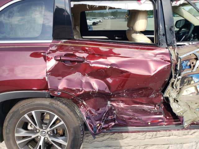 5TDKKRFH4GS175184 - 2016 TOYOTA HIGHLANDER XLE MAROON photo 11