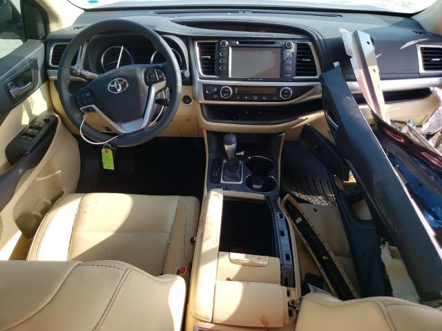 5TDKKRFH4GS175184 - 2016 TOYOTA HIGHLANDER XLE MAROON photo 8