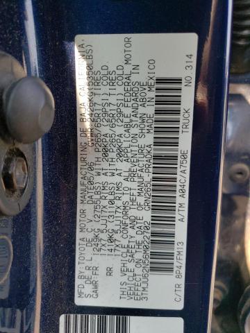 3TMJU62N56M022702 - 2006 TOYOTA TACOMA DOUBLE CAB PRERUNNER BLUE photo 12