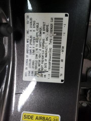 19UUA8F5XAA003582 - 2010 ACURA TL GRAY photo 13