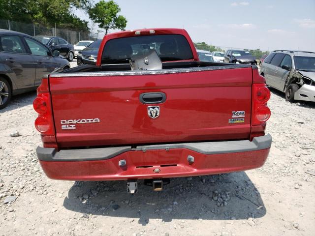 1D7HW42P77S103715 - 2007 DODGE DAKOTA SLT RED photo 6