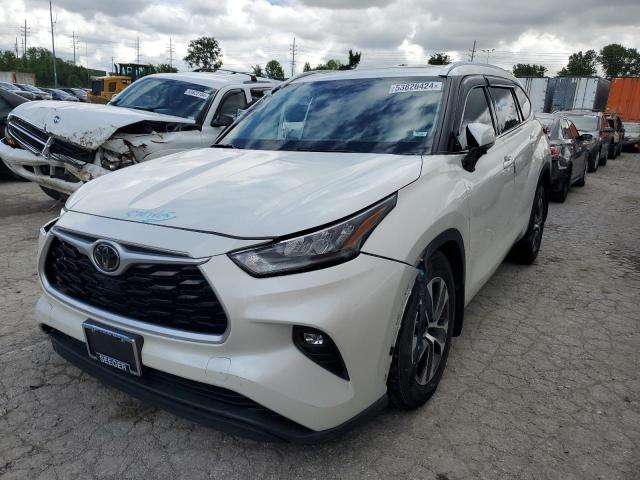 5TDGZRBH5LS502838 - 2020 TOYOTA HIGHLANDER XLE WHITE photo 1