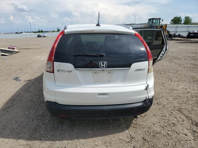 5J6RM4H75DL003950 - 2013 HONDA CR-V EXL WHITE photo 6