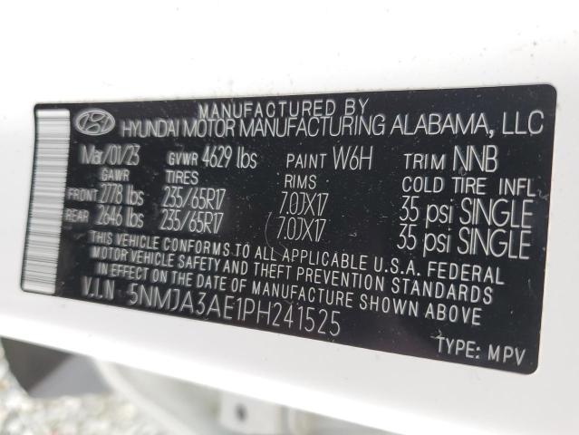 5NMJA3AE1PH241525 - 2023 HYUNDAI TUCSON SE WHITE photo 13