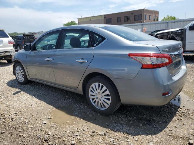 3N1AB7AP1DL657369 - 2013 NISSAN SENTRA S SILVER photo 2