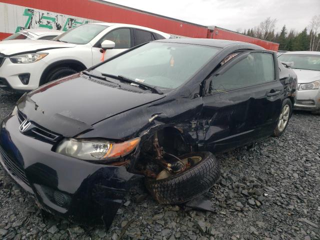 2HGFG12968H000763 - 2008 HONDA CIVIC EXL BLACK photo 1