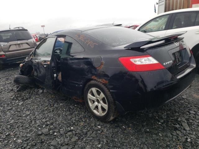 2HGFG12968H000763 - 2008 HONDA CIVIC EXL BLACK photo 2