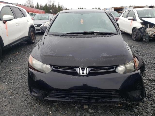 2HGFG12968H000763 - 2008 HONDA CIVIC EXL BLACK photo 5