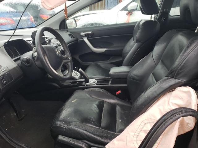 2HGFG12968H000763 - 2008 HONDA CIVIC EXL BLACK photo 7