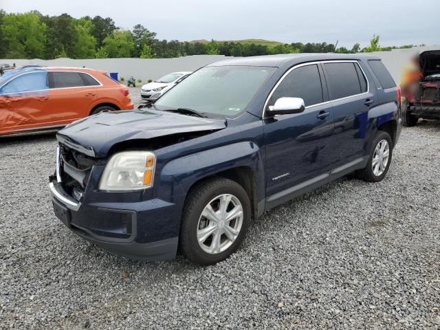 2GKALMEK3H6316318 - 2017 GMC TERRAIN SLE BLUE photo 1