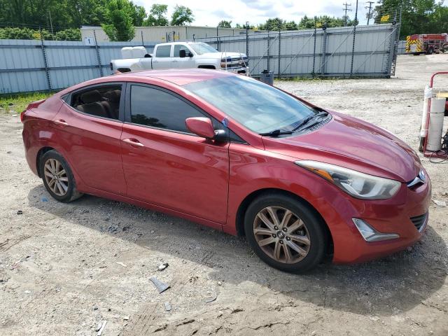 5NPDH4AE5EH513797 - 2014 HYUNDAI ELANTRA SE RED photo 4