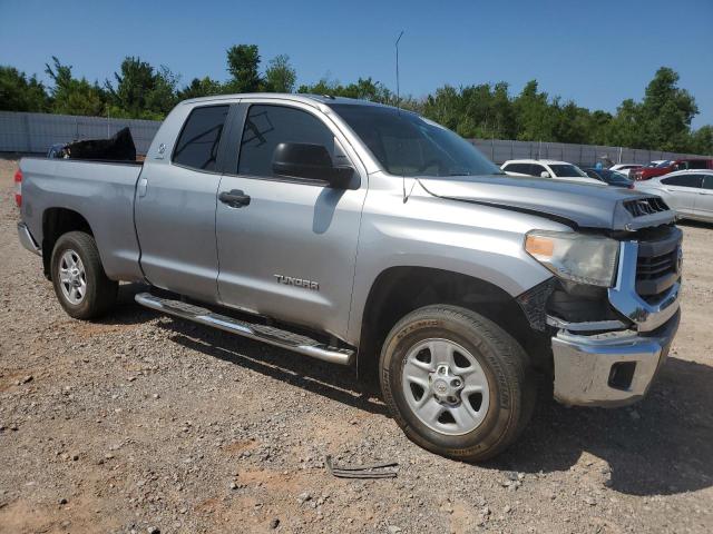 5TFRM5F13EX069904 - 2014 TOYOTA TUNDRA DOUBLE CAB SR/SR5 SILVER photo 4