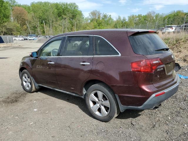 2HNYD2H66AH518987 - 2010 ACURA MDX TECHNOLOGY BURGUNDY photo 2