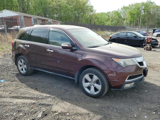 2HNYD2H66AH518987 - 2010 ACURA MDX TECHNOLOGY BURGUNDY photo 4