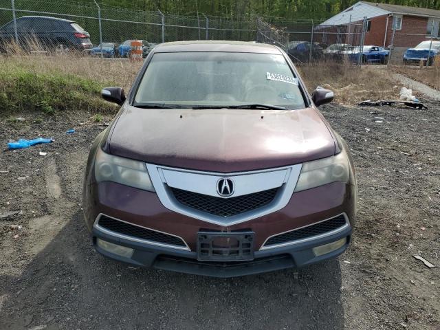 2HNYD2H66AH518987 - 2010 ACURA MDX TECHNOLOGY BURGUNDY photo 5