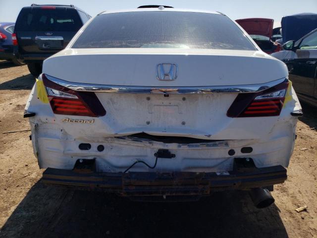 1HGCR2F90GA084556 - 2016 HONDA ACCORD EXL WHITE photo 6