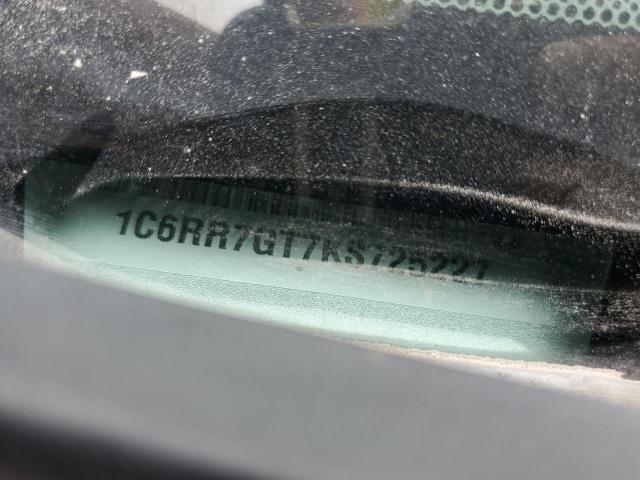 1C6RR7GT7KS725227 - 2019 RAM 1500 CLASS SLT 银色 照片 12