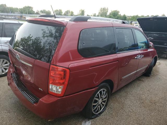 KNDMH4C76C6421118 - 2012 KIA SEDONA EX RED photo 3