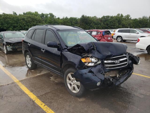 5NMSH13E57H054290 - 2007 HYUNDAI SANTA FE SE BLUE photo 1