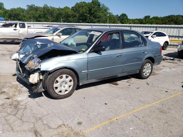 2HGEJ6611YH502904 - 2000 HONDA CIVIC BASE TURQUOISE photo 1