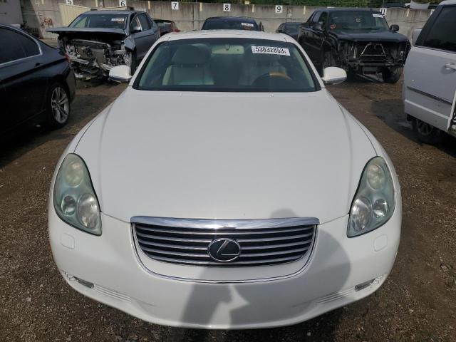 JTHFN48Y050062758 - 2005 LEXUS SC 430 WHITE photo 5