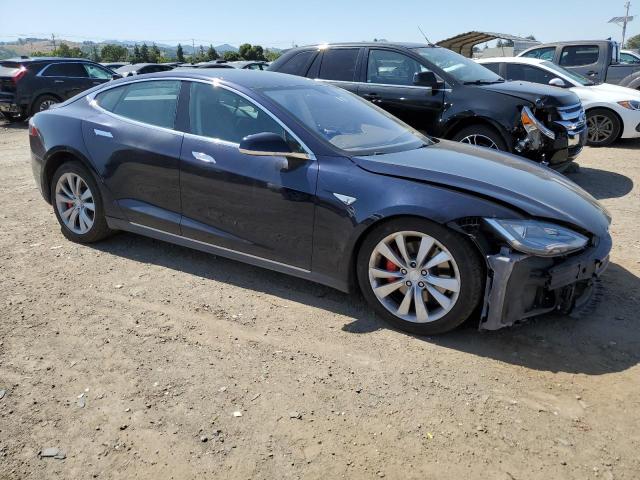 5YJSA1H15EFP58059 - 2014 TESLA MODEL S ლურჯი ფოტო 4