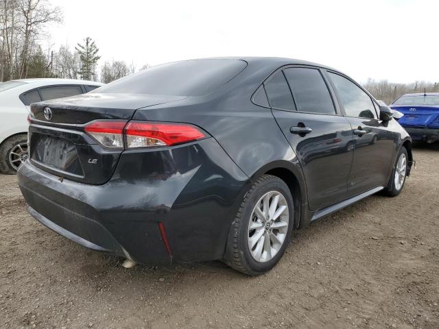 5YFBPMBE3NP375981 - 2022 TOYOTA COROLLA LE BLACK photo 3