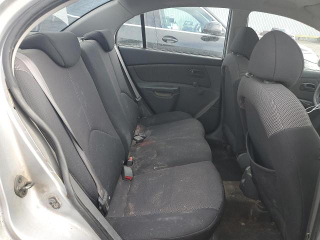 KNADE123876260750 - 2007 KIA RIO BASE SILVER photo 10