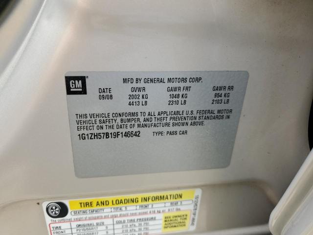 1G1ZH57B19F146642 - 2009 CHEVROLET MALIBU 1LT GOLD photo 12