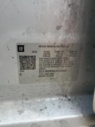 1G1JB5SH8J4124583 - 2018 CHEVROLET SONIC LS SILVER photo 12