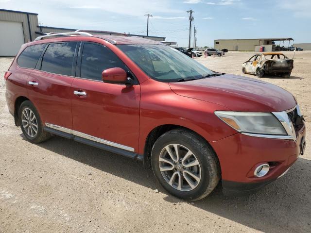 5N1AR2MN2EC615436 - 2014 NISSAN PATHFINDER S RED photo 4