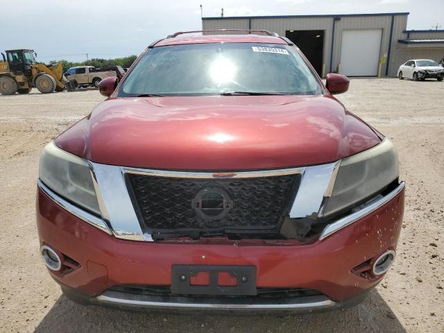 5N1AR2MN2EC615436 - 2014 NISSAN PATHFINDER S RED photo 5