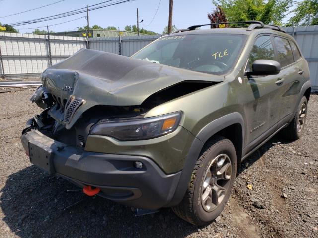 1C4PJMBX9KD308602 - 2019 JEEP CHEROKEE TRAILHAWK GREEN photo 1