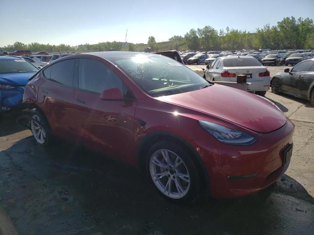 5YJYGAEE5MF185355 - 2021 TESLA MODEL Y RED photo 4